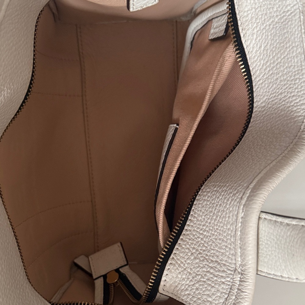 Marc Jacobs White Pebbled Leather The Tote Bag - Picture 7 of 8